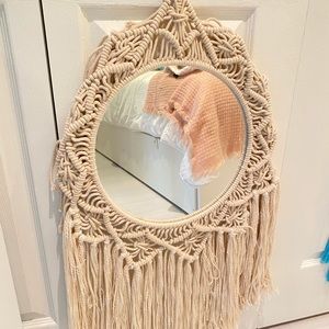 Crochet mirror